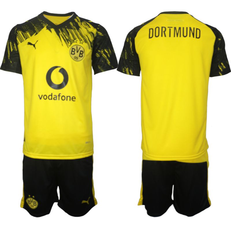 Men 2025-2026 Club Borussia Dortmund home Yellow Blank Soccer Jersey->borussia dortmund jersey->Soccer Club Jersey